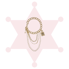 GOLD PERFUME BOTTLE CHARM ANKLET