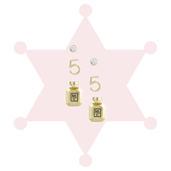 PERFUME BOTTLE MIX STUD EARRINGS