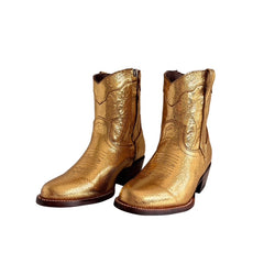 Napoliona Booties Metalic Gold