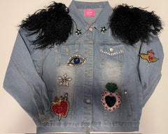Custom women’s Bling Denim Jacket