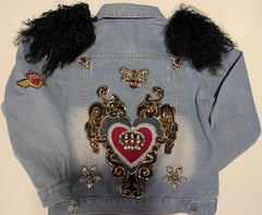 Custom women’s Bling Denim Jacket