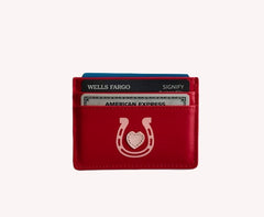 Beautiful Card Holder Red Free Shipping