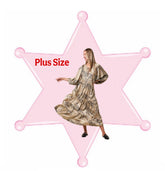 Plus Size Tiger Print Bubble Sleeve