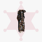 Floral Lace-Trimmed Shirt and Trouser Set