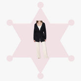 Rhinestone-Embellished Shimmer Belted Cardigan