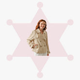 Double-Breasted Cropped Trench Coat