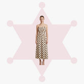 Strapless Polka Dot Maxi Dress