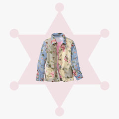 Mixed Rose Print Jacket