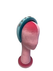 Turquoise Velvet Style Headband