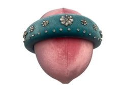 Turquoise Velvet Style Headband