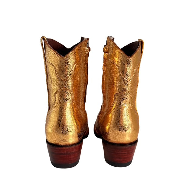 Napoliona Booties Metalic Gold
