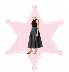 Polka Dot Midi Skirt
