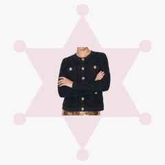 Textured Bouclé Cardigan Jacket