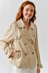 HALF TRENCH DOUBLE BUTTON JACKET